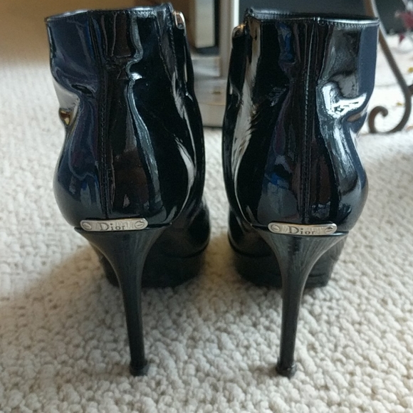 Dior Patent Leather Ankle Boots - Picture 2 of 14